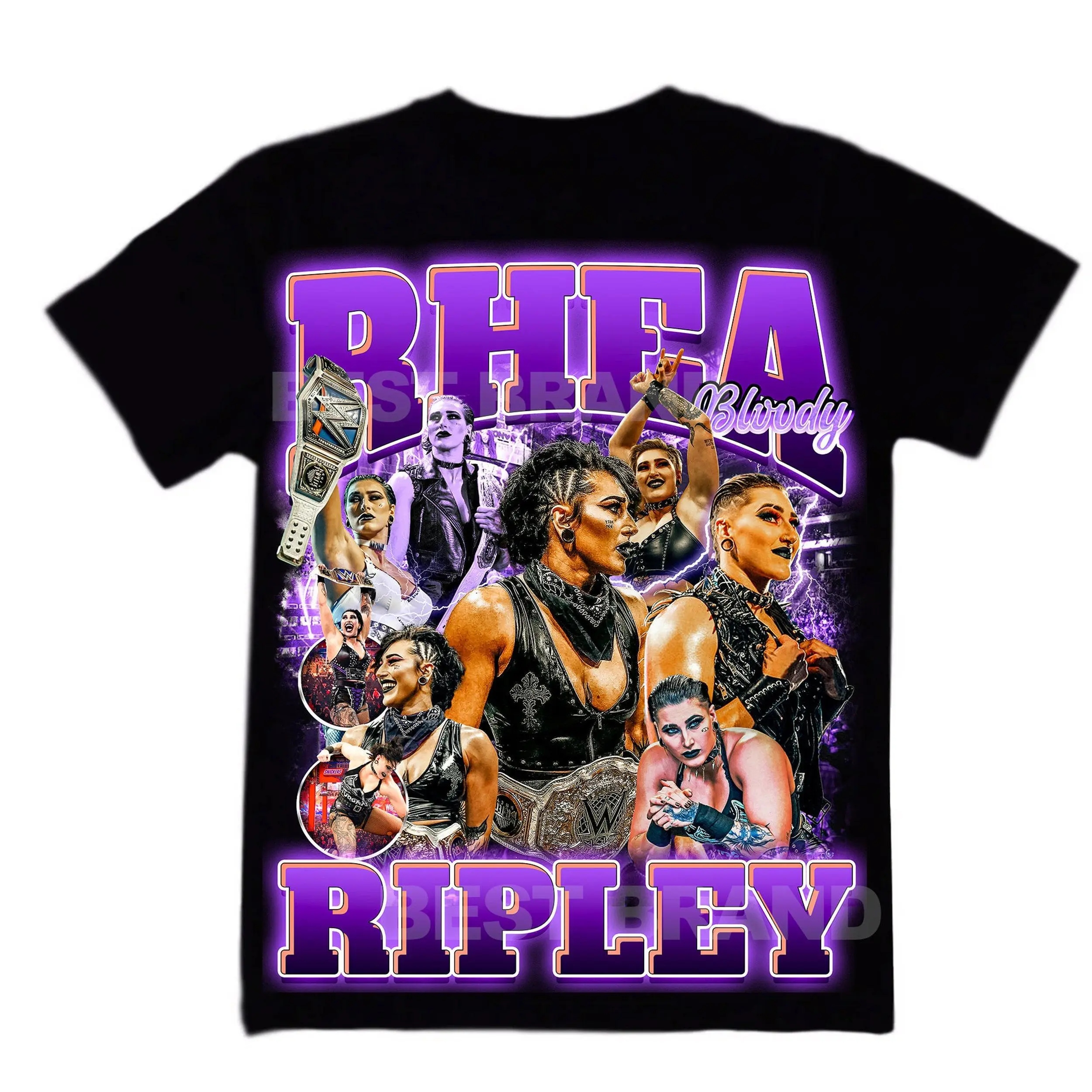 Rhea Ripley Shirt, Rhea Ripley WWE Style Unisex T-Shirt, Wrestling Streetwear T-Shirt, Wrestling Fan Merch 1 Cotton Menswear
