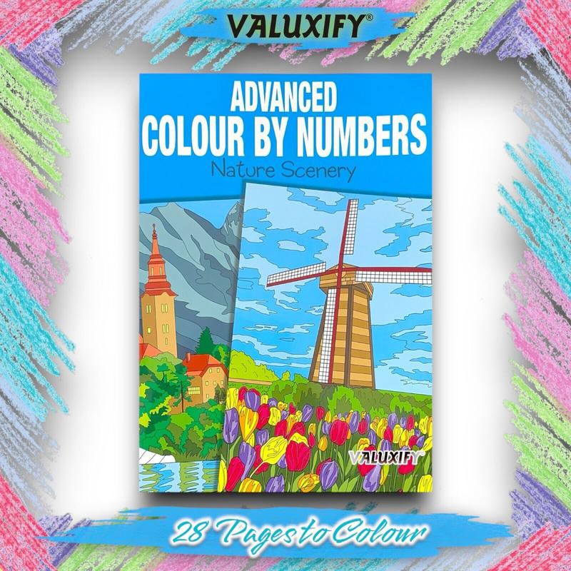 3X Colour by Numbers Adult Colouring Books - Pack of 3 coloring 3