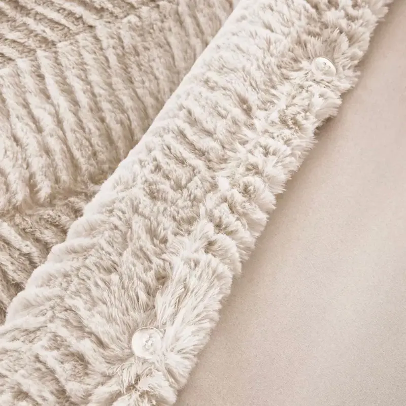 Silent night faux fur duvet set *Soft touch *Fleecy feel *No ironing *Cosy *Teddy bedding double 7