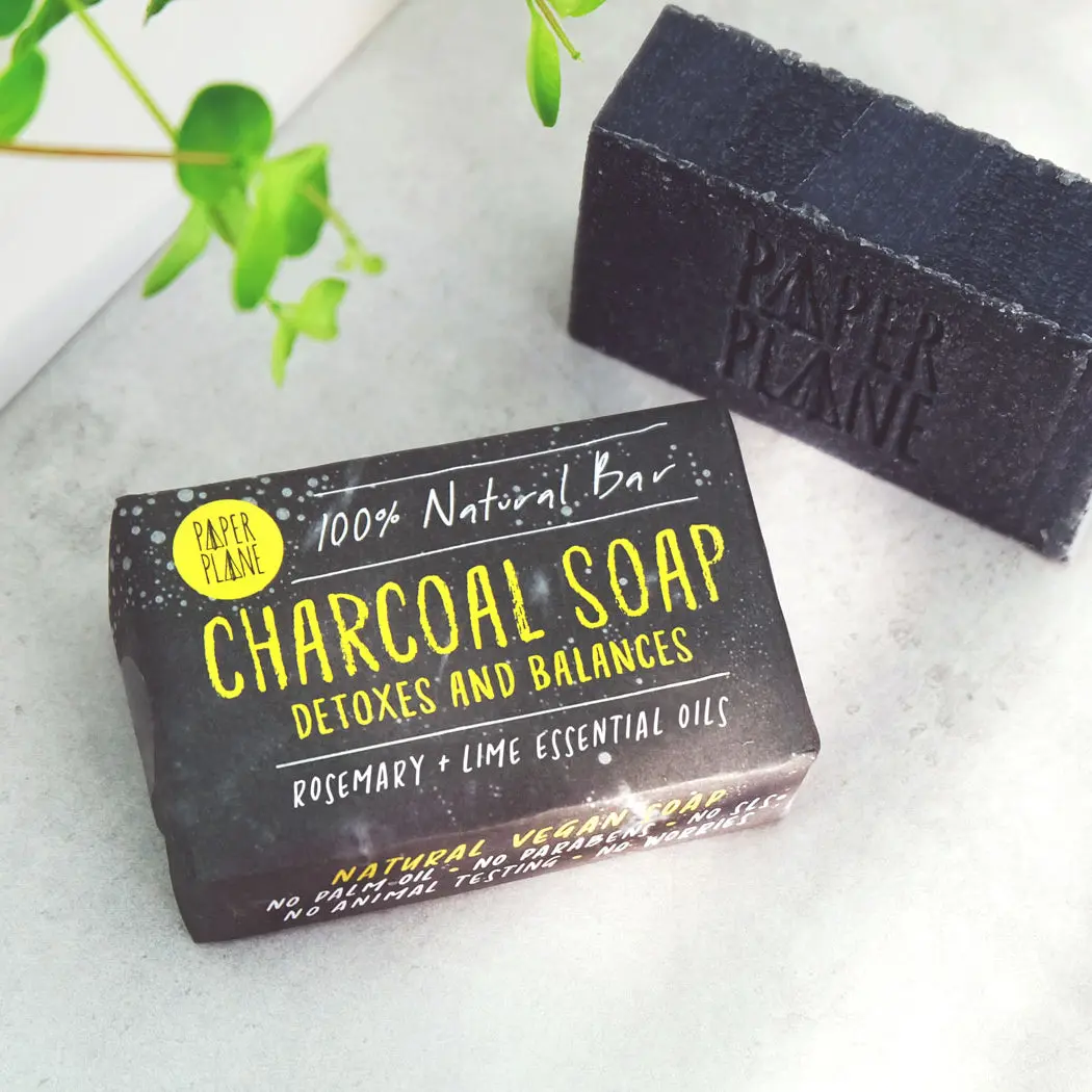 Charcoal Soap Detox Bar Natural Vegan