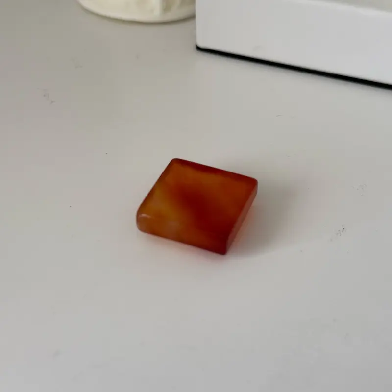 Carnelian Small Square Crystal Gemstone Jewellery 5