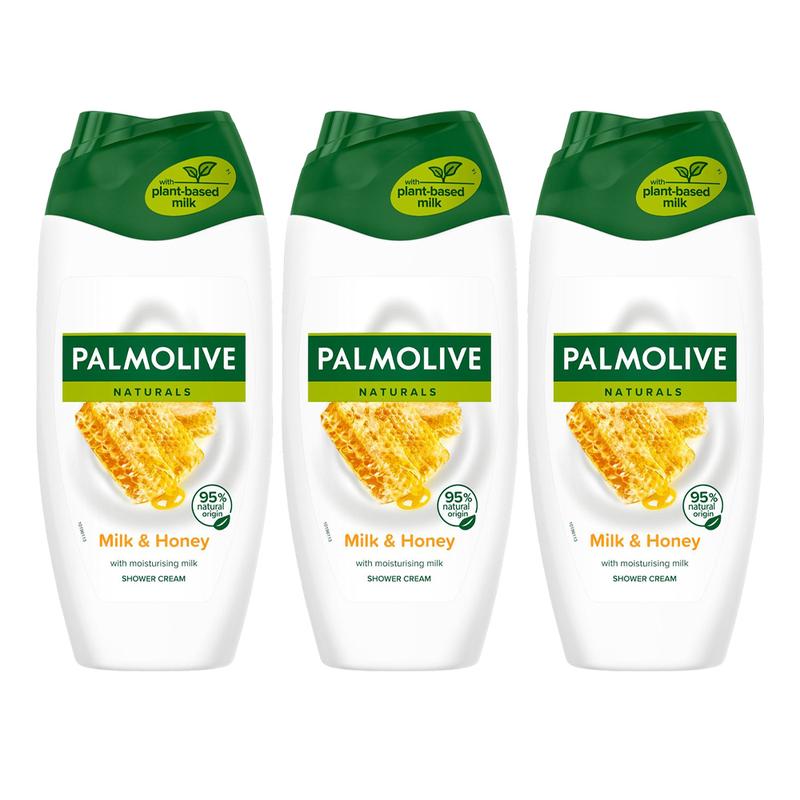 Palmolive Naturals Milk and Honey Shower Cream 250ml x 3 Body Care Body Wash 0