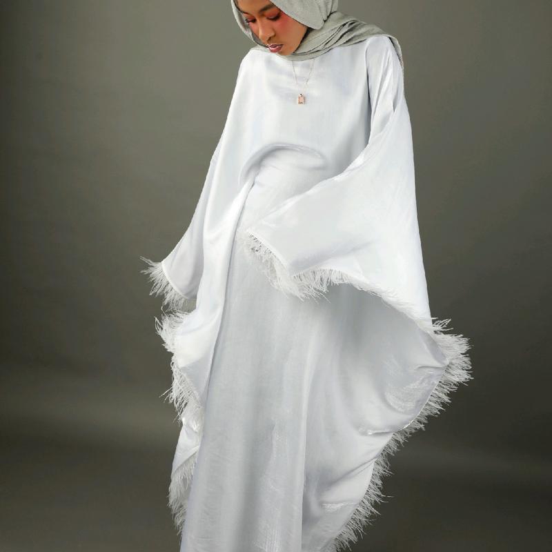 Butterfly Abaya - Two-toned Shimmer 3