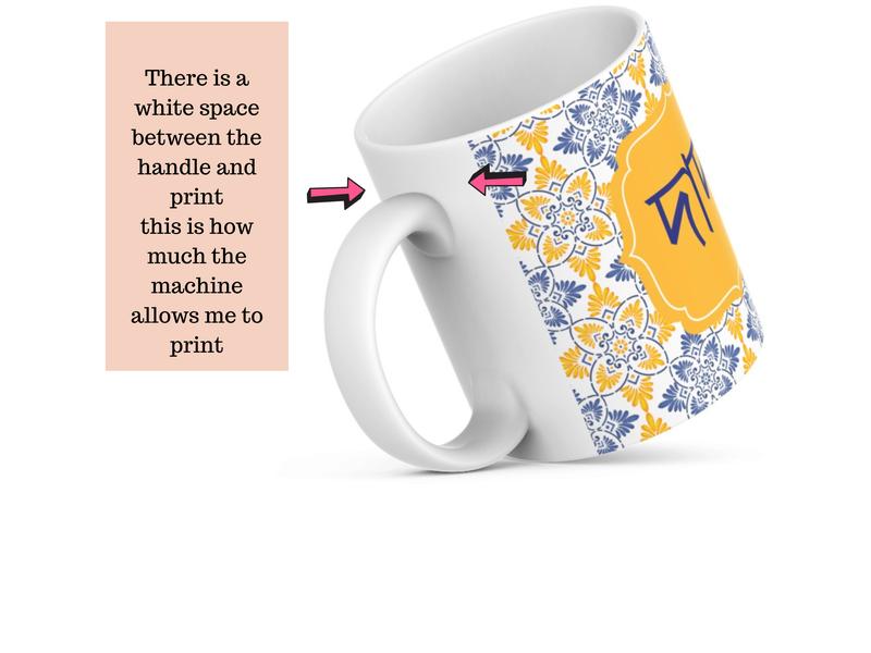 Bright yellow Dada Dadi Bangla  11oz Ceramic Washable, Reusable Coffee Mug Drinkware Drink Cup Printed Tumbler Reuse 6