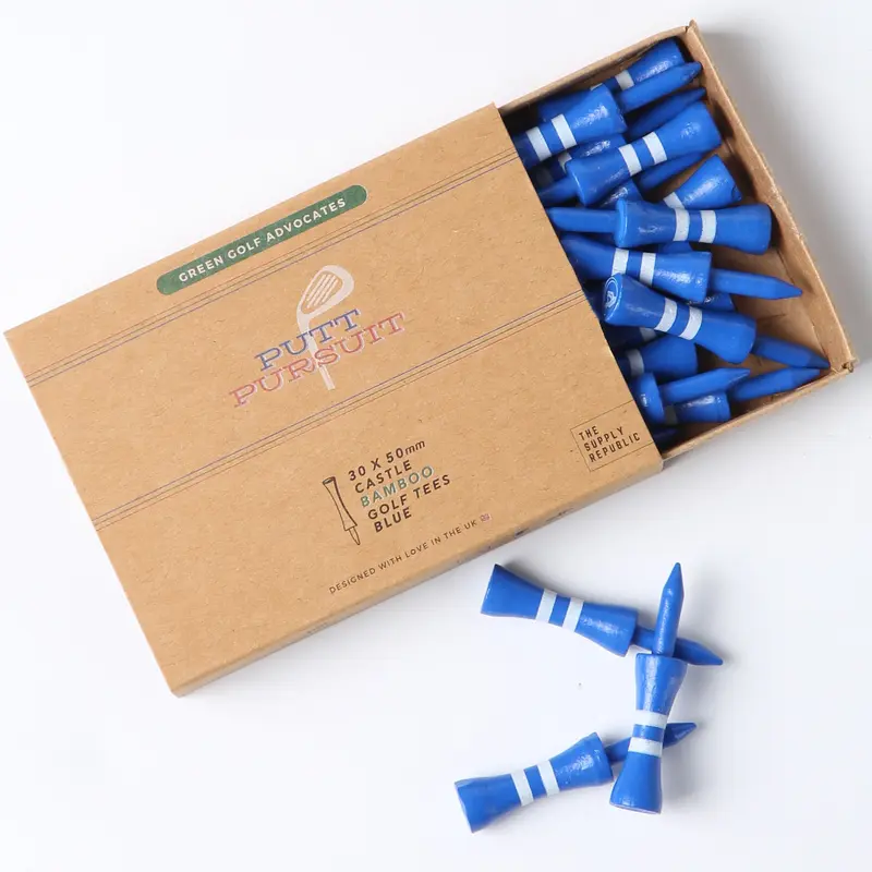Bamboo Golf Tees 50mm | Green Castle Tees 1