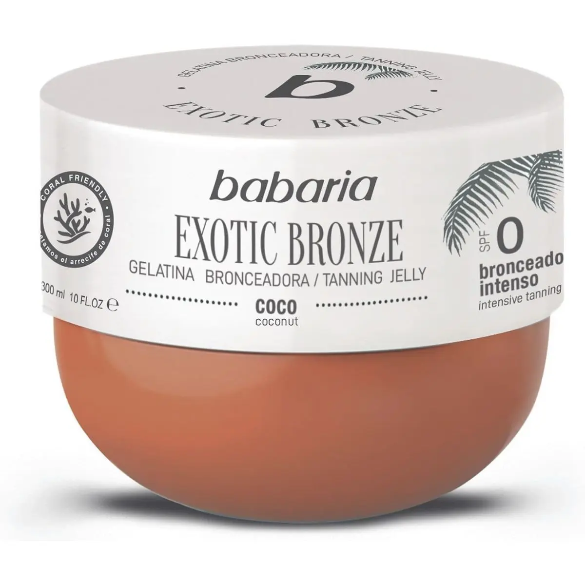 Babaria Coconut Tanning Accelerator Gel SPF0-300ml, BROWN