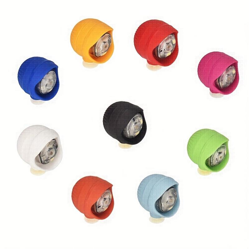 2Pcs Multifunctional LED Shoe Lights: Enhance Night Visibility & Safety, Ideal for Walking, Cycling, Festive Charms - Durable PVC Material 0