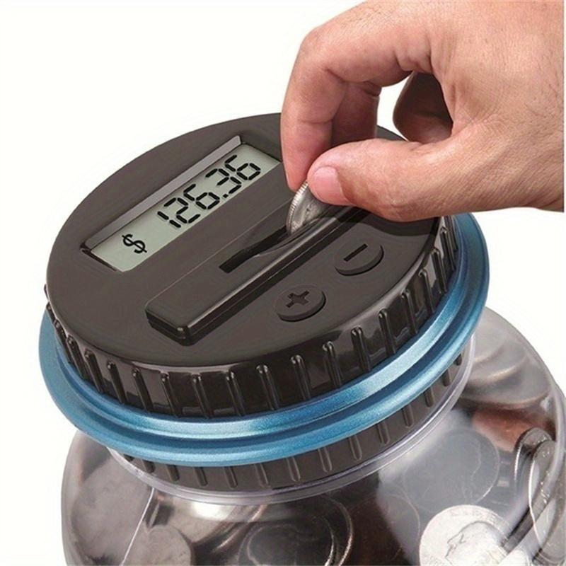 Automated Coin Counting Jar - Large LCD Display - Money Saving Bank - Perfect Gift for Holidays Decor Piggy 2
