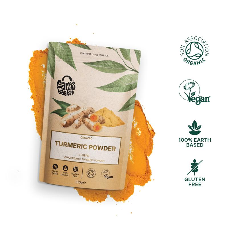 Earths Basket Turmeric Powder 100g Spice Natural Flavor 1