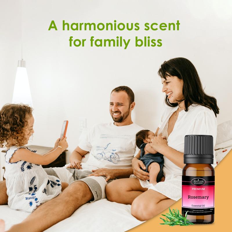 Rosemary Essential Oil, pure essential oil with no additives, available sizes 10ml, 50ml, 100ml (2x50ml) and 200ml 2