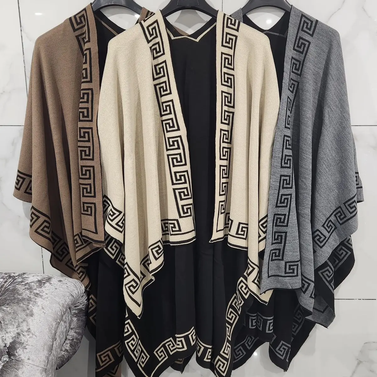 Reversible Women's Winter Warm Modern Wrap Around Shawl
