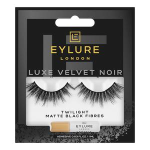 EYLURE LUXE Velvet Noir Style Twilight - False Eyelashes Faux Faux Mink Makeup Lash Glue Cosmetic Lash Extensions Gifting Presents Valentines Day Gifting Beauty Reusable Long Lasting Glossy Pack