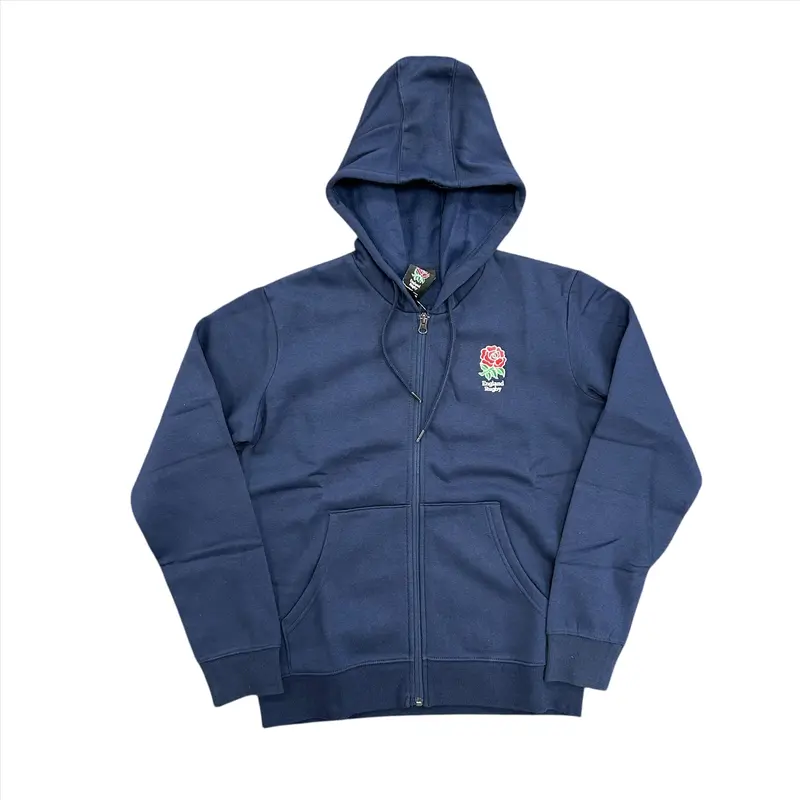 England Rugby Women's Hoodie Navy Embroidered Crest Hoodie 1