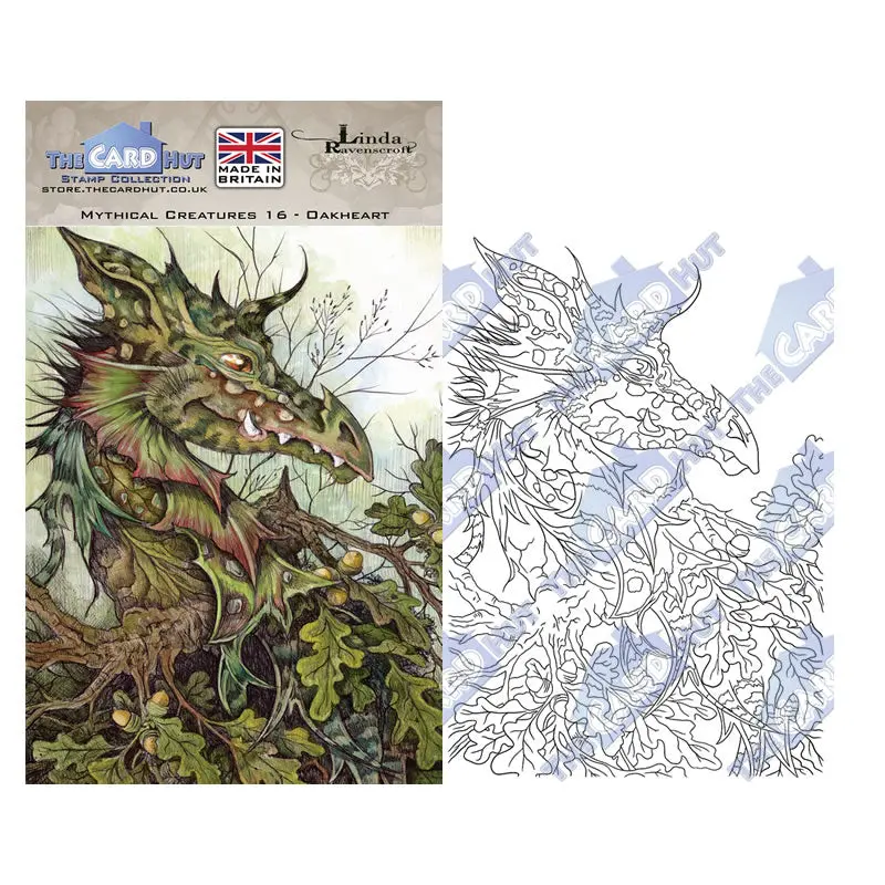Linda Ravenscroft: Mythical Creatures - Dragon Stamp Collection 4
