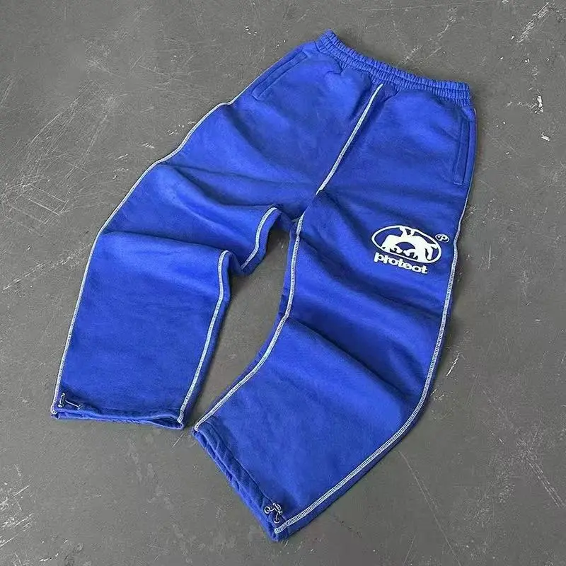2025 New Fleece Embroidered Sports Pants Trapstar Letter Casual Street Youth Plus Sweatpants Movement 5
