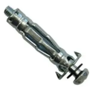 Heavy Duty Metal Plasterboard Fixings: Hollow Wall Cavity Anchors & Brolly Plugs for Secure Installation - Pack Of 25, 50, 100 4