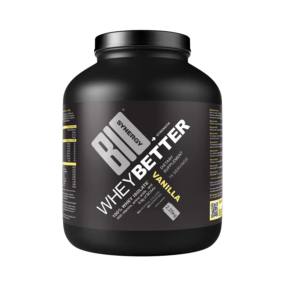 Whey Better - 100% whey isolate with B-vitamins Supplement Fitness