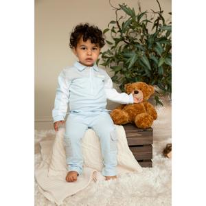 Mintini Colourblock Polo Top and Trouser Kidswear