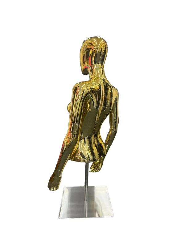 Female Half Body with Arms and Metal Stand - 74cm Height, Gold and White Colour available - UK Stock 3