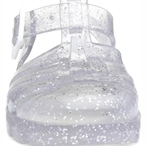 Weymouth Kids Clear Glitter Jelly Sandal - Girls' Shoes 2