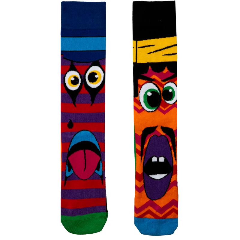 United Oddsocks The Funk Heads - Box Of 6 Colourful Mix & Mis Match Groovy Socks For Uk 6-11 | Eur 39-46 | Us 7-12. Fun And Quirky Birthday, Christmas, Father'S Day Novelty Gift For Men Menswear Soft Breathable Comfy 2