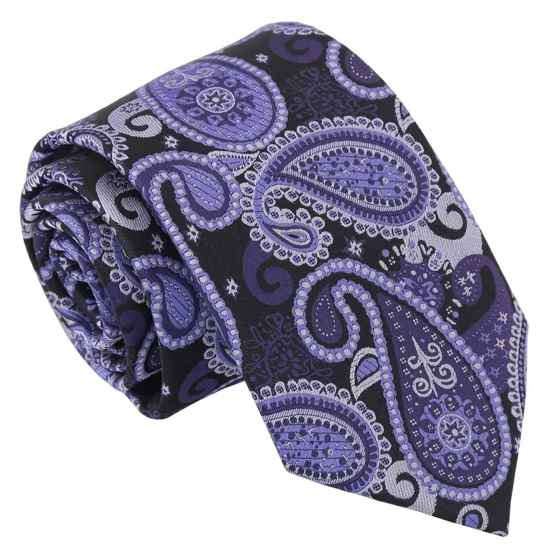 DQT Paisley Bohemian Men's Tie Perfect for Wedding Formal Attire Special Occasions 4