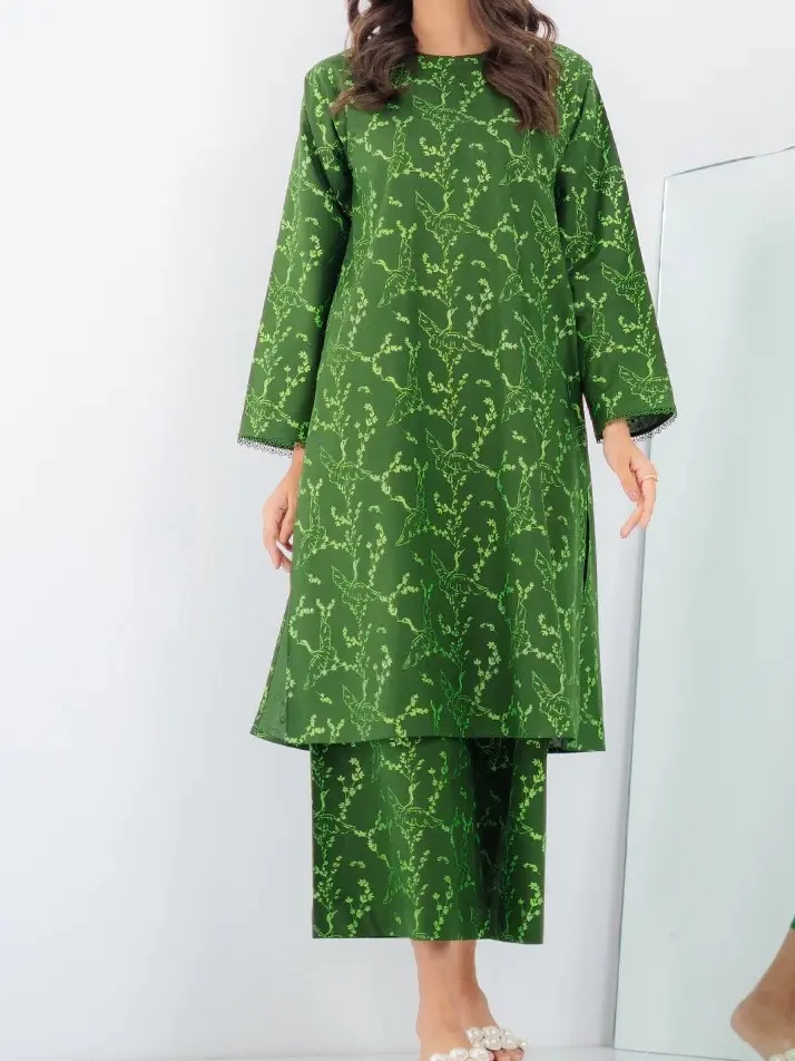 Wear Ego, 100%Cotton, Stitched 2 PC,