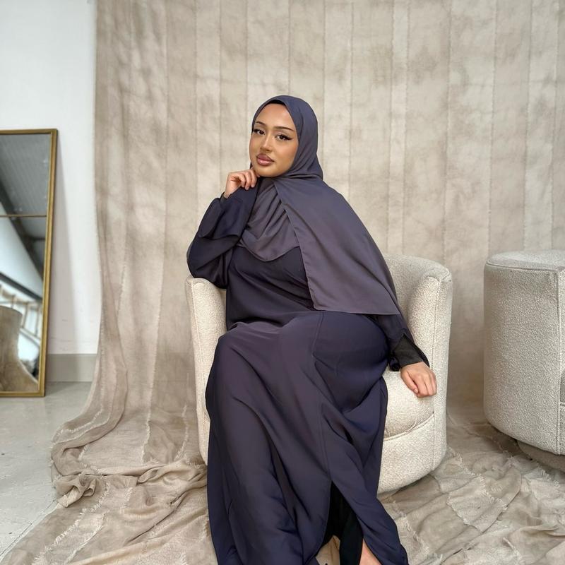 Asma Abaya- Grey 1