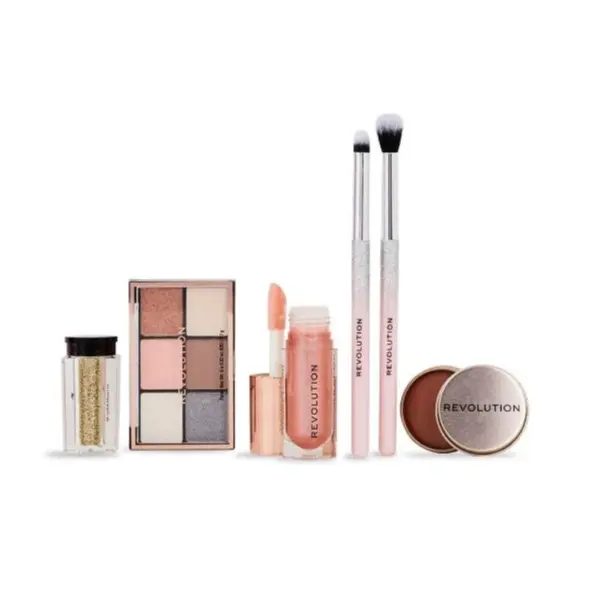 Revolution Pink Glow Get The Look Gift Set - Perfect Blush and Makeup Gift Set Cosmetic 1