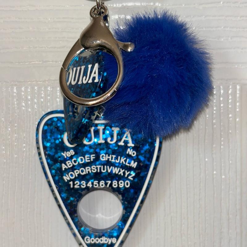 Phone straps & Keychains with crystals, ouija boards & pompoms 3