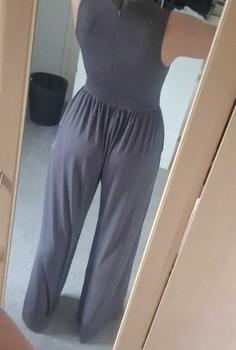 Product Review of [4 colours, UK size 6-28] Solid Sleeveless Wide Leg Jumpsuit from 🎀**🎀 2
