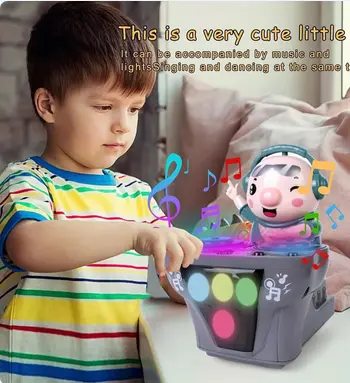 DJ ROBOT FUNNY MOVING MUSIC AND LIGHTS SOUND FOR CHILDREN BOYS AND GIRLS NOVELTY FUNNY DANCING TOY TOYS FOR MOTOR SKILL DEVELOPMENT 3