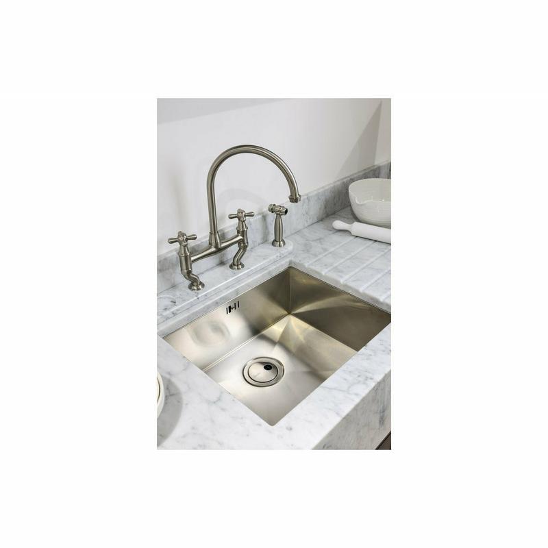 Abode Matrix R0 500mm 1 Bowl Undermount Sink Stainless Steel 2