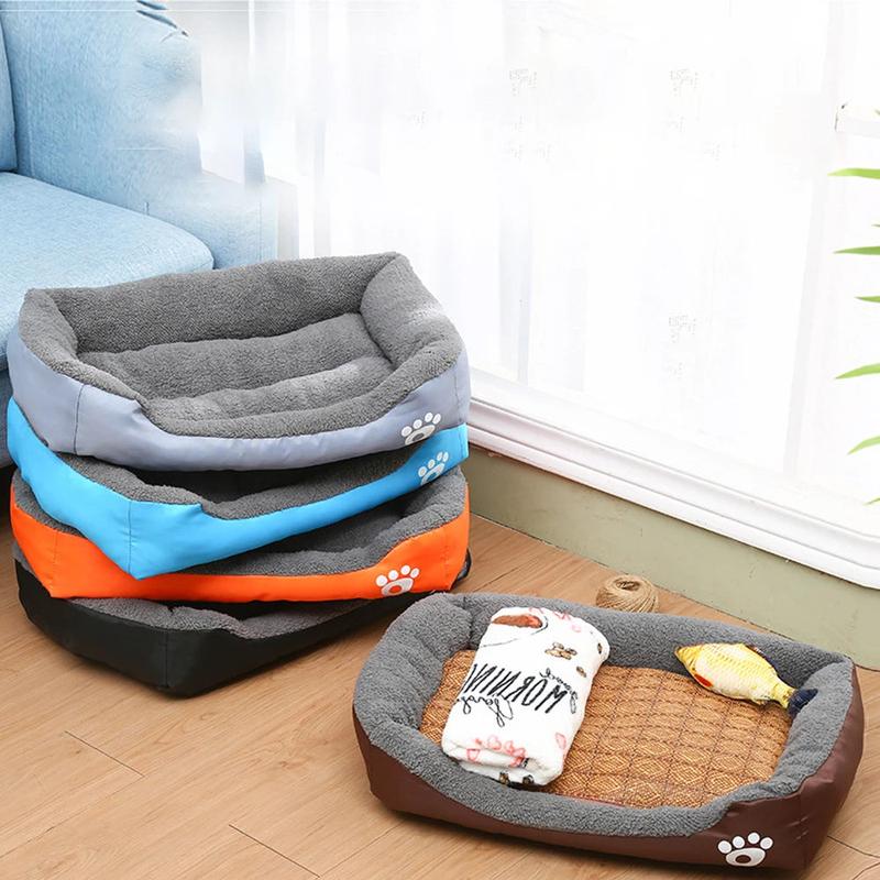 Comfortable Washable Dog Bed – M - XXL Rectangle Design with Soft Fleece and Waterproof Base 2