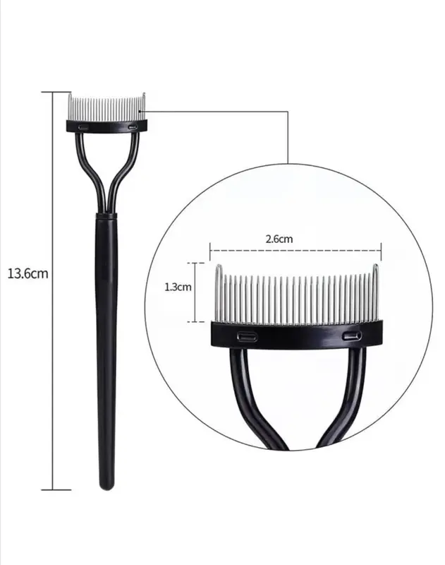 1pc Single-ended Ultra-fine Eyelash & Eyebrow Comb 3