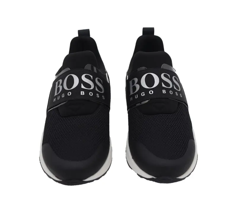 Hugo Boss Kids Wear J29276 09B Trainers Black UK 10-7.5 2