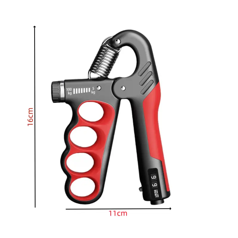 Hand Grip Électronique Avec Compteur - Force Réglable 5-100 Kg - Pour Musculation Avant-bras Et Poignets - 4
