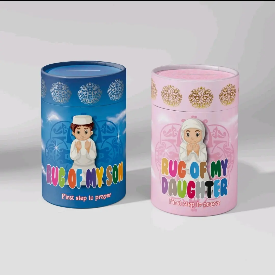 kids cylinder prayer mat gift set