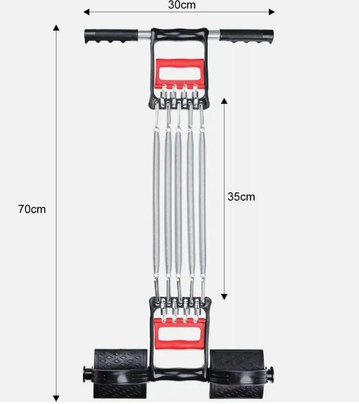 Chest Expander,  5 Spring Chest Expander 3 In 1 Pull Stretcher Gym Muscle Training Exerciser 30kg, Home Gym Equipment, Fat Belly Burners, Home Fitness Equipment 5