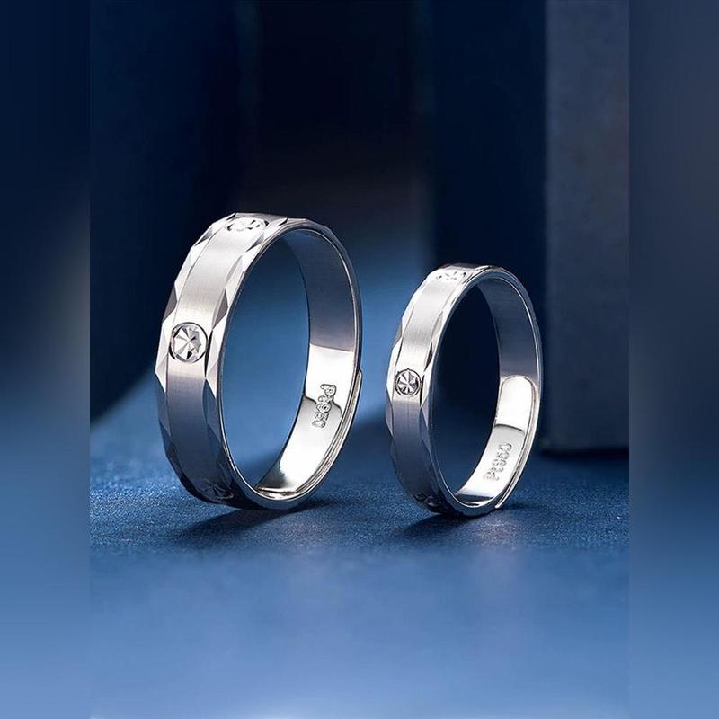 Pure Solid Platinum Enchant Unisex Ring, men and women's ring, set, wedding band 1