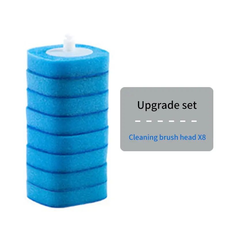 Disposable Toilet Brush Replacement Head Set Bathroom Long Handle Household Cleaning Set Can Be Thrown Toilet Brush 2