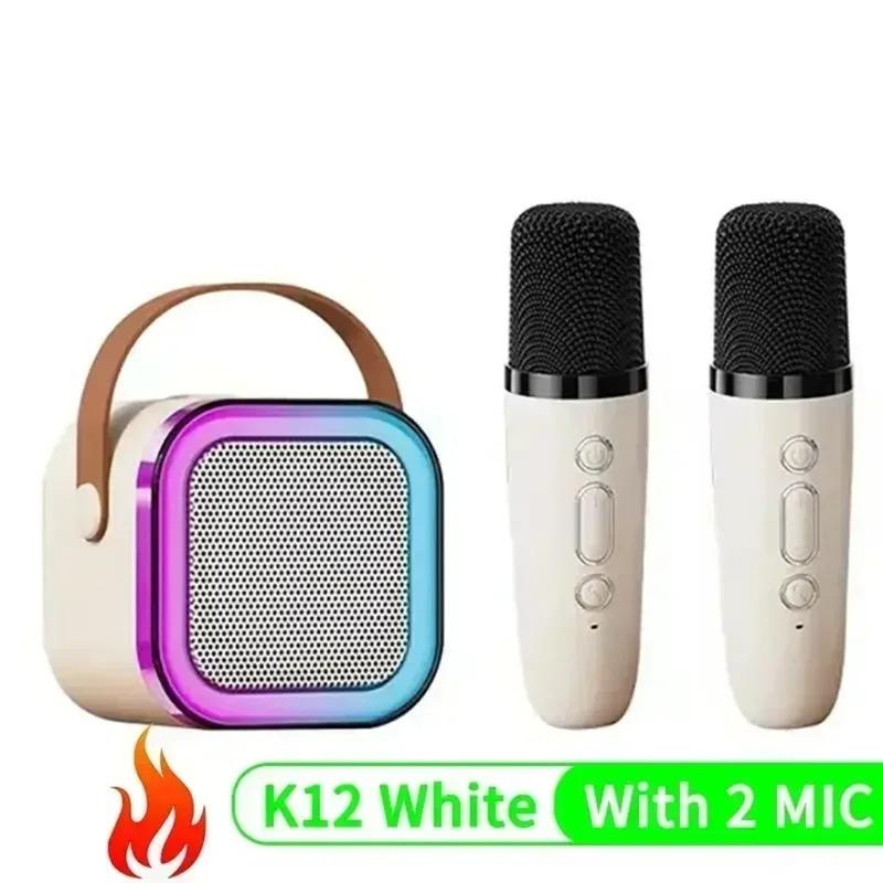 Wireless Karaoke Speaker System with 2 Wireless Microphones | Bluetooth Portable Speaker with RGB LED Lights | HiFi Stereo Sound | Rechargeable Battery | KTV Home Party Machine | AUX/USB/TF Card Support | Ideal Gift for Adults, Kids, and Music Lovers 6