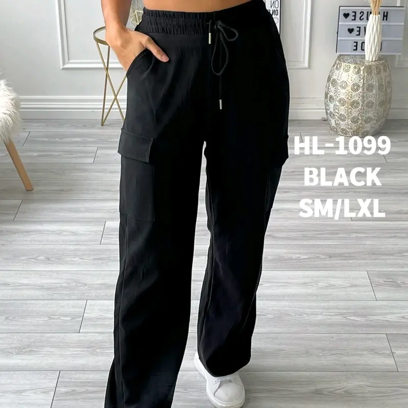 Women Ladies Wide Leg Cargo Trousers Combat Utility Palazzo Bottoms Women Ladies Wide Leg Cargo Trousers Combat Utility Palazzo Bottoms 0