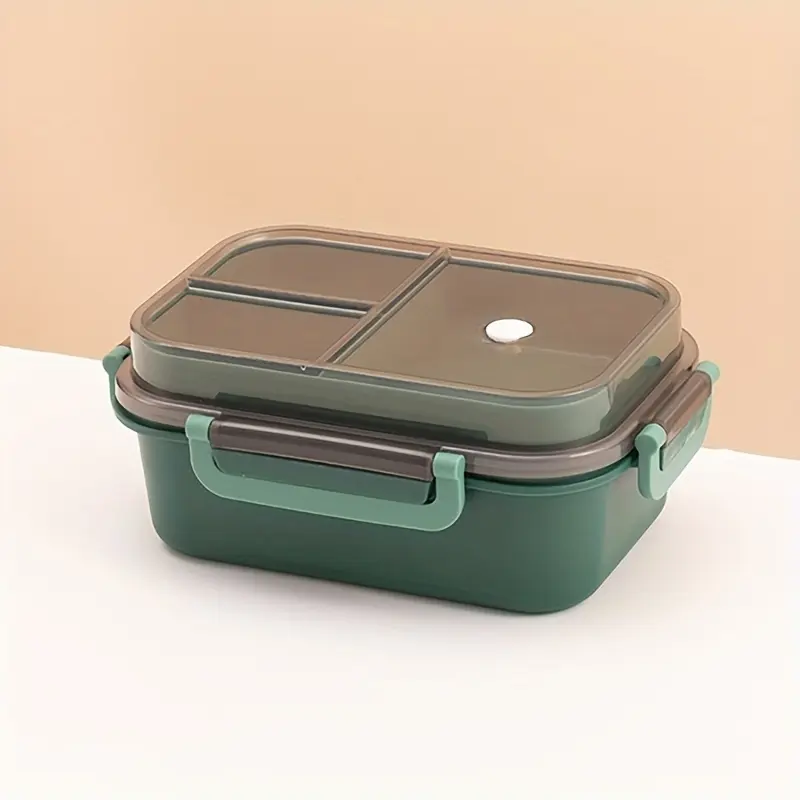 1pc Insulated Double-Layer Microwave Lunch Box - Spill-Proof and Mess-Free, Ample Space for Generous Portions - Includes Convenient Travel Spoon, Single Unit Package 4