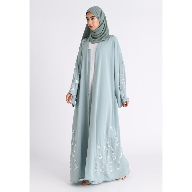 Luxury Maldives Open Abaya With Embellishments (Premium) 4