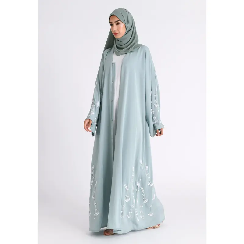 Luxury Maldives Open Abaya With Embellishments (Premium) 4