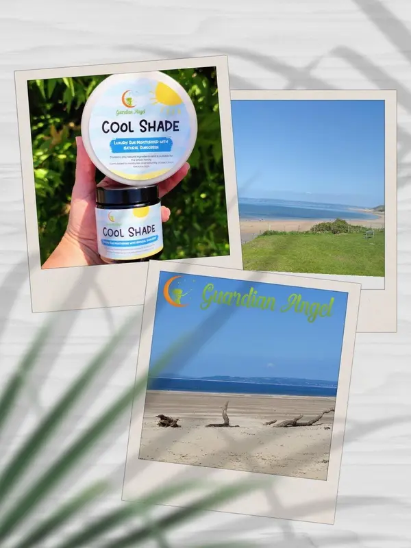 Cool Shade - All Natural Broad Spectrum Sun Cream - Low SPF and 3 Star UVA Rated - Raspberry & Coconut Oil, Shea Butter, Essential Oils. 5