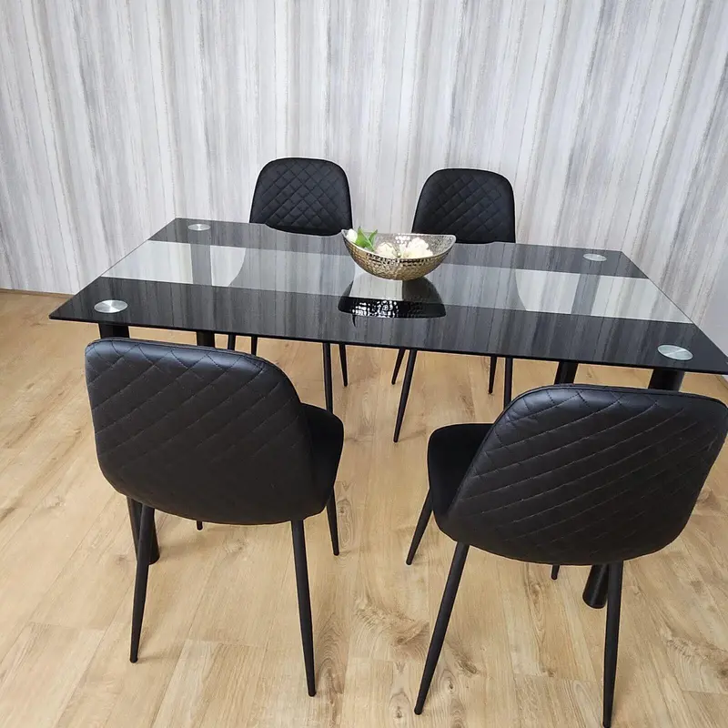 Dining Table Set with 4 Chairs Dining Room, and Kitchen table set of 4 7