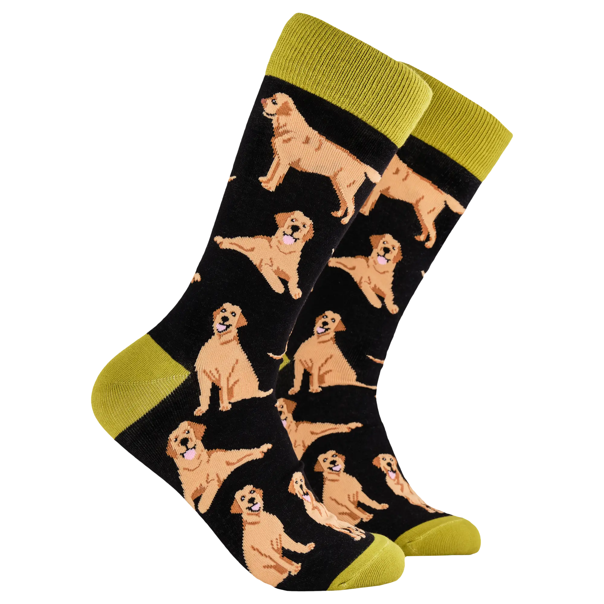 Labrador Retriever Socks - Labradorable Menswear Dog Outfit Golden