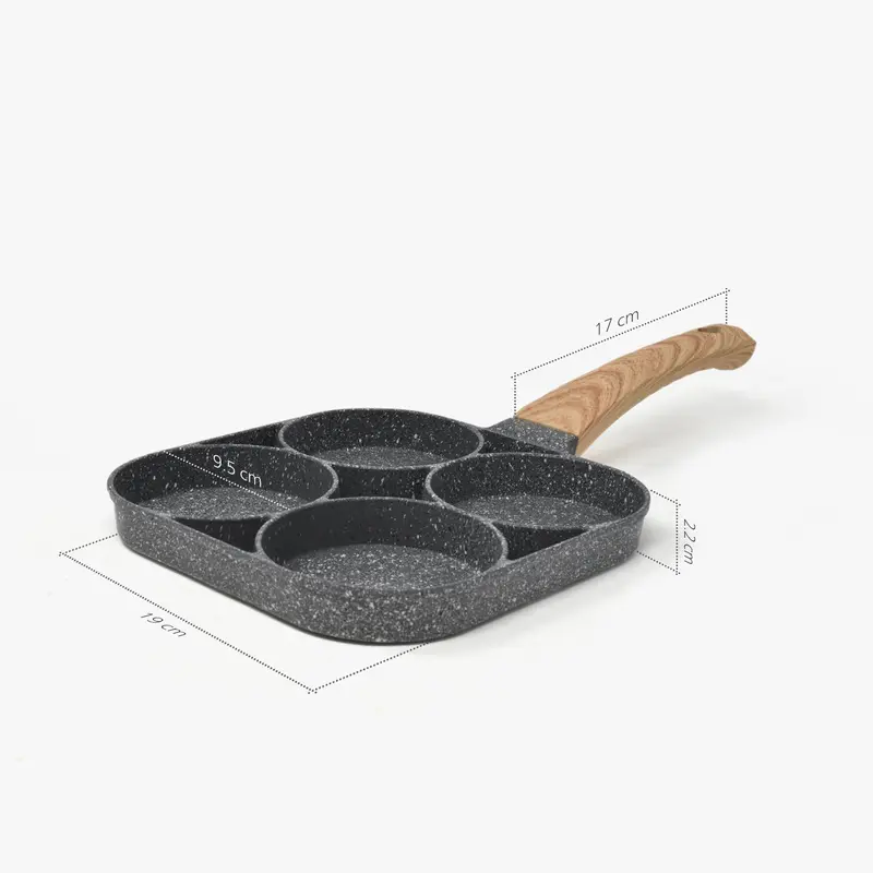 Non Stick 4 Hole Frying Pan 2